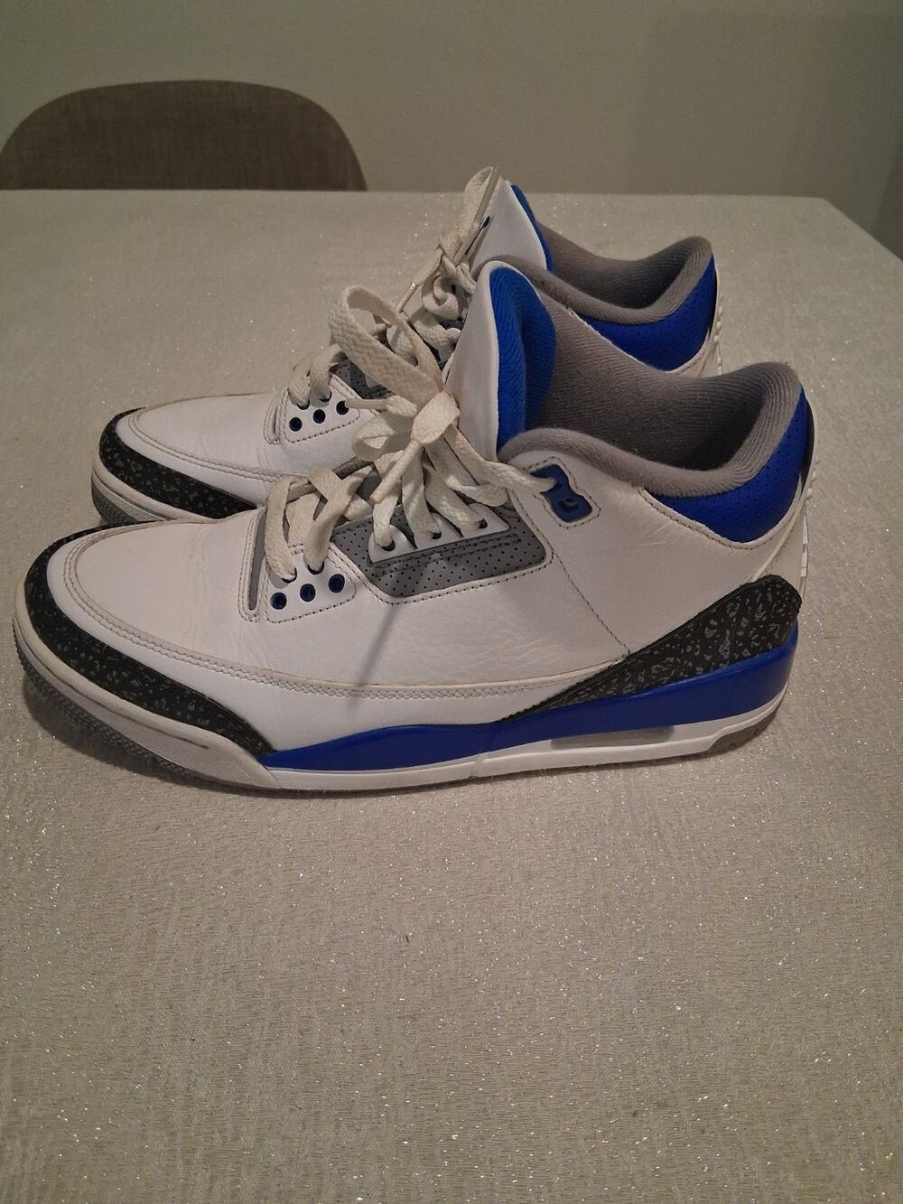 Nike Air Jordan 3 Retro Racer Blue White Cement CT8532-145 Men Size 8